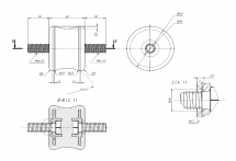 Виброопоры для кондиционера Rexfaber RF-V40P до 40кг 4 шт компл.
