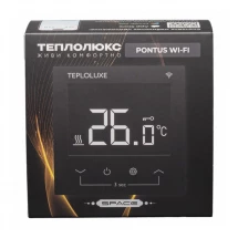Терморегулятор программируемый Теплолюкс Pontus Space WiFi черный